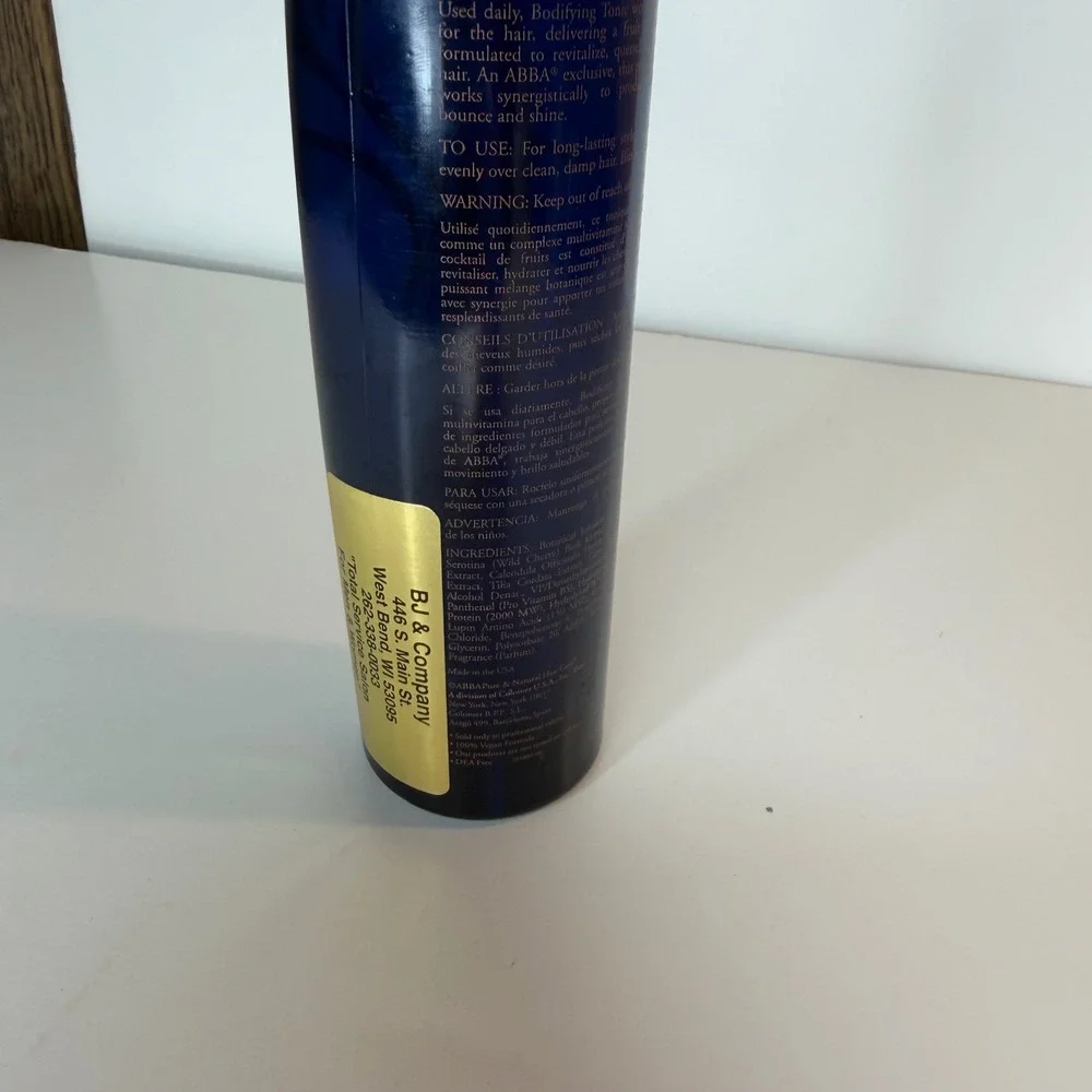 ABBA Pure & Natural Bodifying Tonic Revitalizing Styling Spray 10.1oz 300ml new